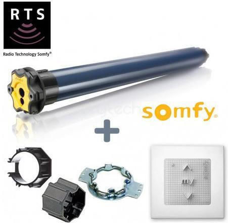 Somfy M VR RTS 30/12 30nm mit Kabellosem Wandtaster Smoove