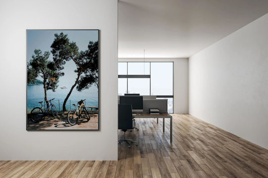 iLovePrints Gemälde Bikes By Sea Ποδήλατα Δίπλα Στη Θάλασσα 70x100