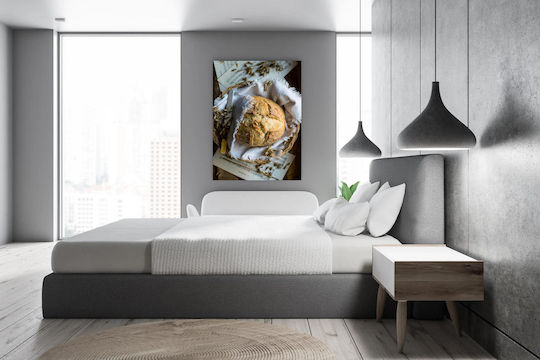 Frisch Gebackenes Brot Mit Partitur 1 Stück Auf Segeltuch