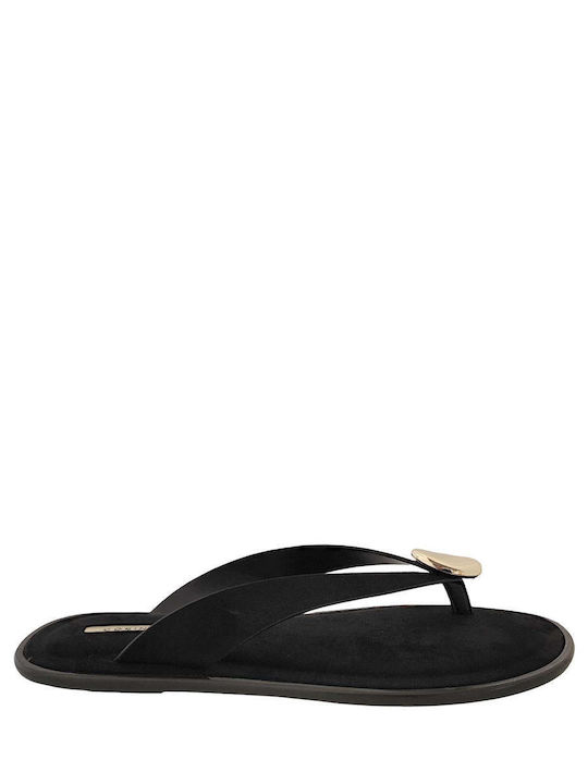 Damen Flache Schwarze Sandalen