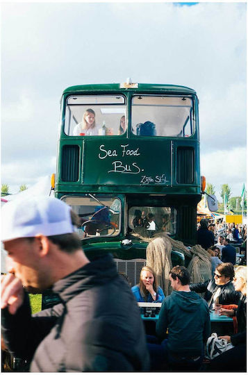 Seafood Bus Gemälde Im Freien Festival 70x100