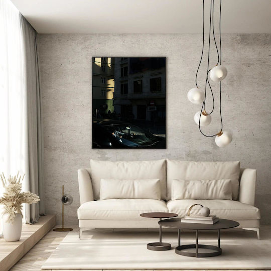 Painting Shadowy Urban Scene Car Shadowy Urban Scene Car 40x65