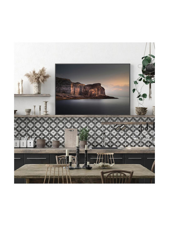 iLovePrints Tranquil Coastal Cliff At Dusk Ein Gemälde 150x100