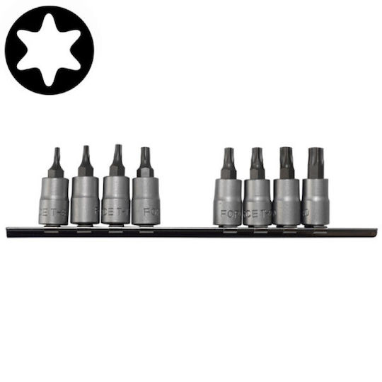 Force Walnut with Torx Head and Socket 1/4'' 8pcs