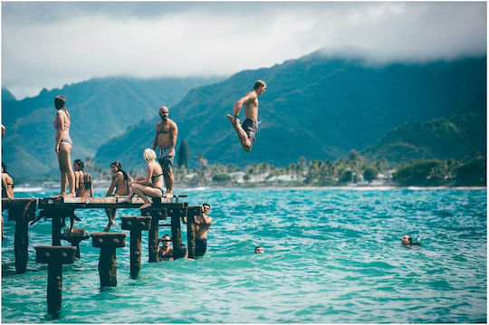 Painting Jumping Into Sea Jumping Into The Sea 170x115