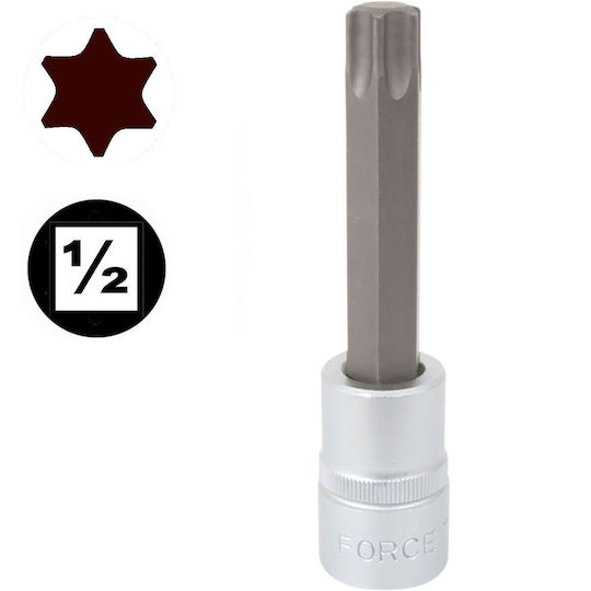 Force Torx Long 1/2" - T100 Long Walnut with Torx Head and Socket 1/2'' T100x100mm