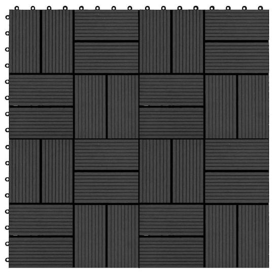 vidaXL Tile for Garden Flooring from WPC 30x30cm 22 Pieces