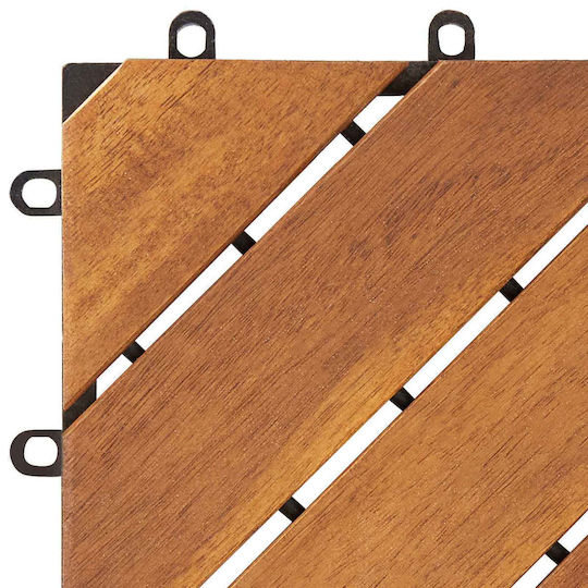 vidaXL Decking Board for Garden Flooring Made of Wood 30x30cm 20 Pieces