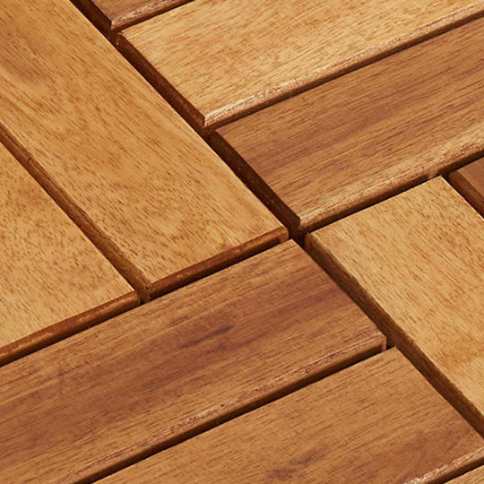 vidaXL Decking Board for Garden Flooring Made of Wood 30x30cm 20 Pieces