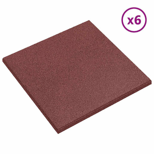 vidaXL Πλακάκι για Δάπεδο Κήπου από Καουτσούκ 50x50εκ. 12τμχ