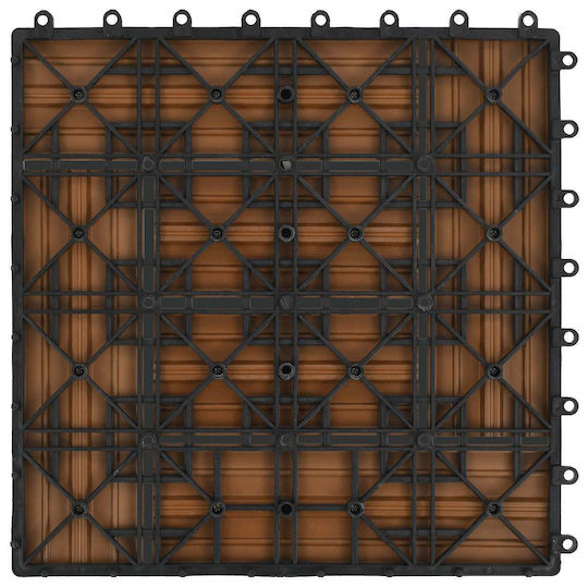 vidaXL Decking Board for Garden Flooring Made of Wood 30x30cm 22 Pieces