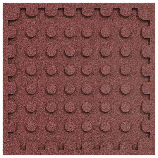 vidaXL Rubber Garden Floor Tile 50x50cm 18 Pieces