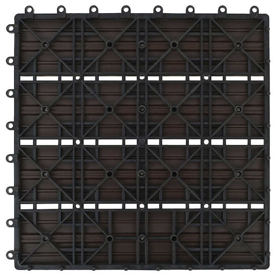 vidaXL Placă Pentru Pardoseală De Grădină Din WPC 30x30cm 22 Bucăți