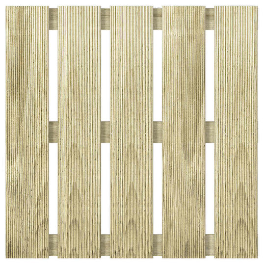 vidaXL Decking Board for Garden Flooring Made of Wood 50x50cm 12 Pieces
