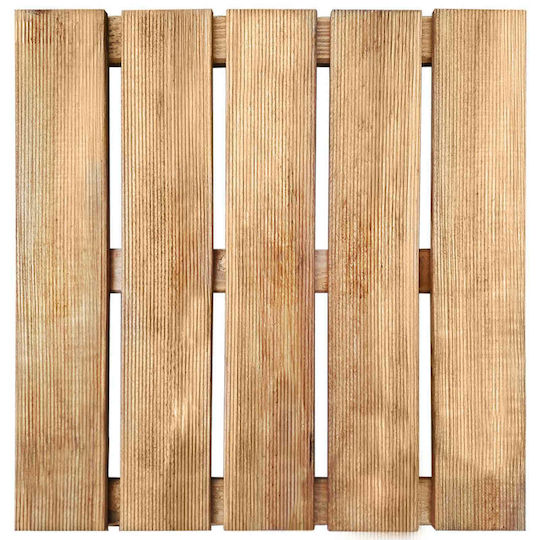 vidaXL Πλακάκι για Δάπεδο Κήπου από Ξύλο 50x50εκ. 30τμχ