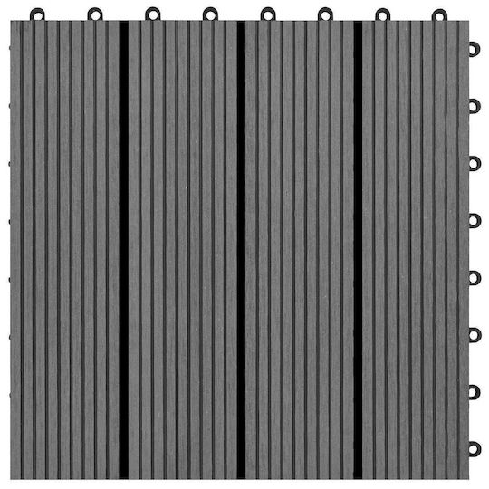 vidaXL Tile for Garden Flooring from WPC 30x30cm 22 Pieces