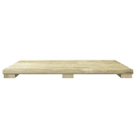 vidaXL Placă Pentru Pardoseală De Grădină Din Lemn 50x50cm 24 Bucăți