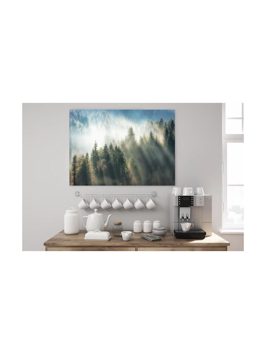 Misty Forest Sunrise Painting 120x80