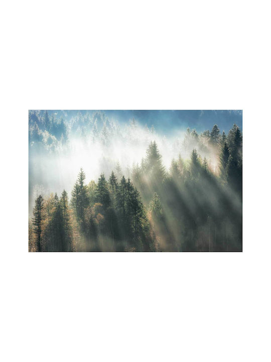 Misty Forest Sunrise Painting 120x80