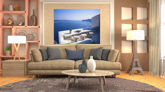 Πίνακας Seaside Patio View Παραθαλάσσια Αίθριο Θέα 100x70