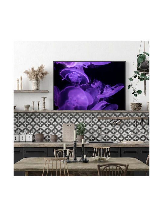 Панел Purple Jellyfish В Морето Модри Медузи В Морето 100x70
