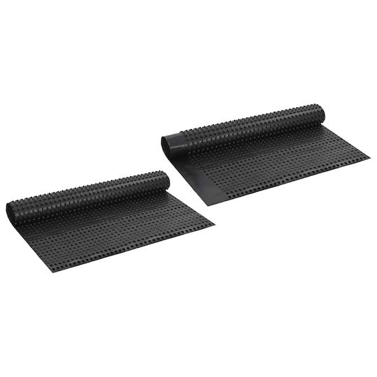 vidaXL Garden Fencing Material 100cm 2 Pieces Black