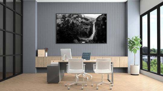 iLovePrints Waterfall In Schwarz Weiß Gemälde 150x100