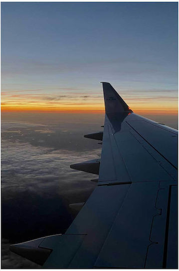 Πίνακας Sunrise From Airplane Window Ανατολή Παράθυρο Αεροπλάνου 100x150
