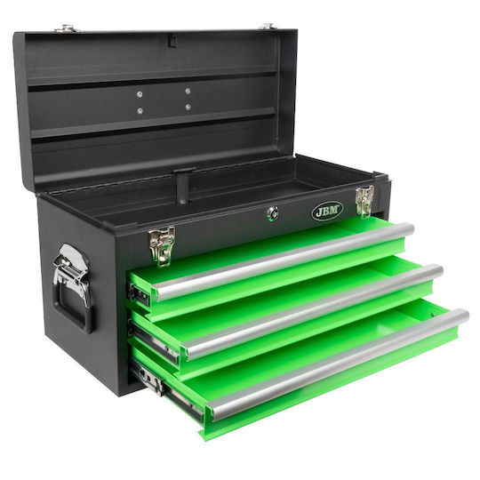 JBM Metallic Tool Carrier with 3 Drawers W53.4xD21.8xH28.8cm