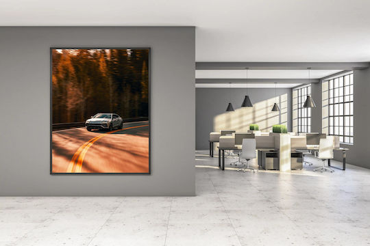 Πίνακας Sport Car On Winding Road Σπορ Αυτοκίνητο Δρόμο Στροφές 70x100