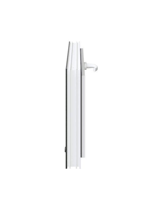 vidaXL Hinged Window PVC W90xH40cm