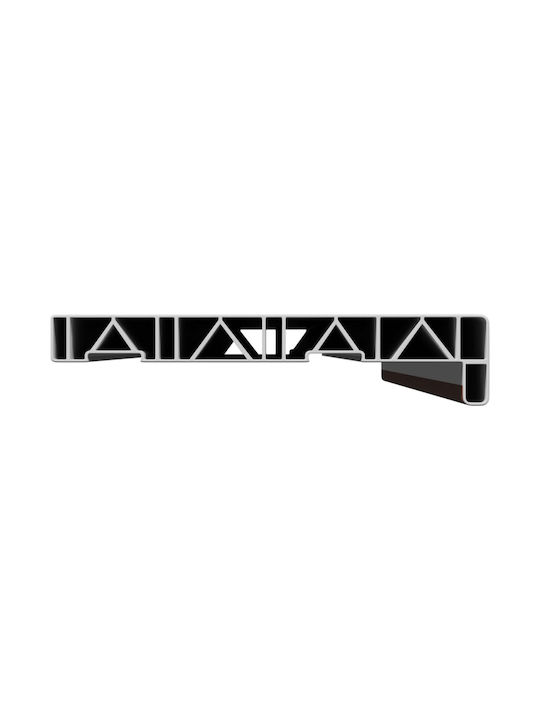 vidaXL Window Sill PVC W100xH20cm