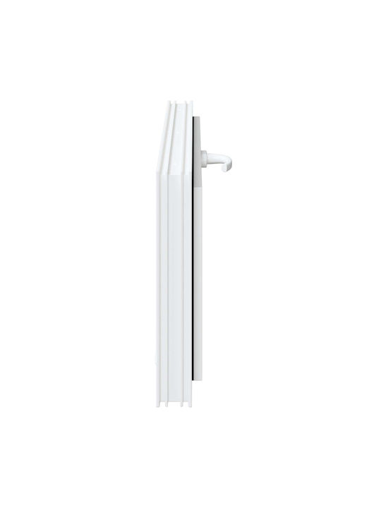 vidaXL Hinged PVC Window W110xH40cm