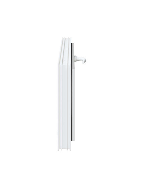 vidaXL Hinged PVC Window W110xH40cm