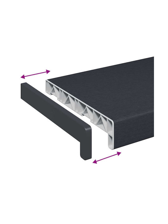 vidaXL Wooden Window Sill W60xH20cm
