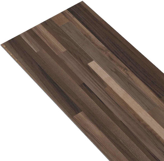 vidaXL Σετ Πλαστικό Δάπεδο PVC με 28 Πλακάκια Μ61xΠ30.5εκ. Καφέ