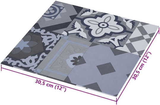 vidaXL Set Plastikboden PVC mit 20 Fliesen M30,5xP30,5cm