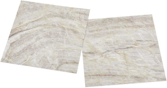 vidaXL Set Plastic Floor PVC with 20 Tiles L30.5xW30.5cm Beige