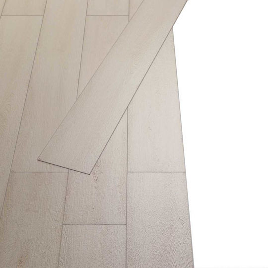 vidaXL Set Plastic Floor PVC With 28 Tiles L61xW30.5cm Brown