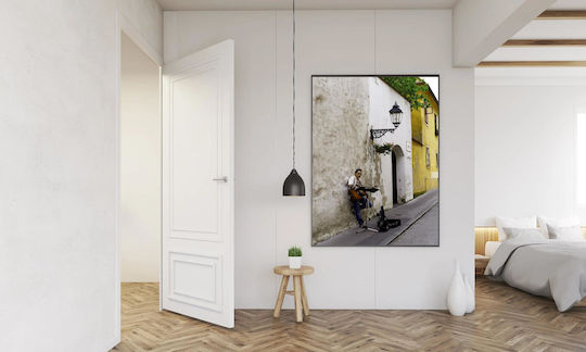 Street Musician In A Quaint Alley Μουσικός Του Δρόμου Σε Ένα Γραφικό Σοκάκι 1