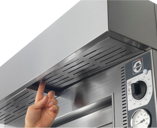 Cuppone Tiziano TZ 420/2M Elektrisch Pizzaofen Schamottestein 4.2kW 73x65x84cm