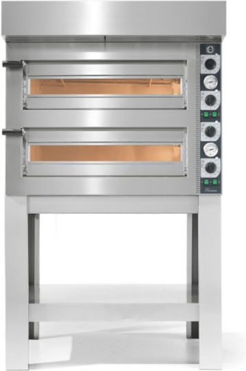 Cuppone Tiziano TZ 430/2M Ηλεκτρικός Φούρνος Πίτσας με Πυρότουβλα 9.2kW 90x76x69cm