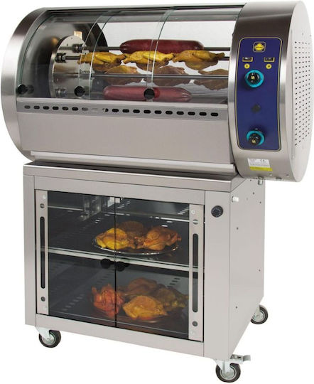 Sergas T30P Electrică Pui Rottisserie Grill 6kW cu Dimensiuni 70x120x72cm