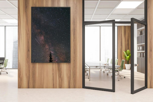 iLovePrints Night Sky Stars Tree Νυχtrlicher Himmel mit Sternen und Bäumen 100x150