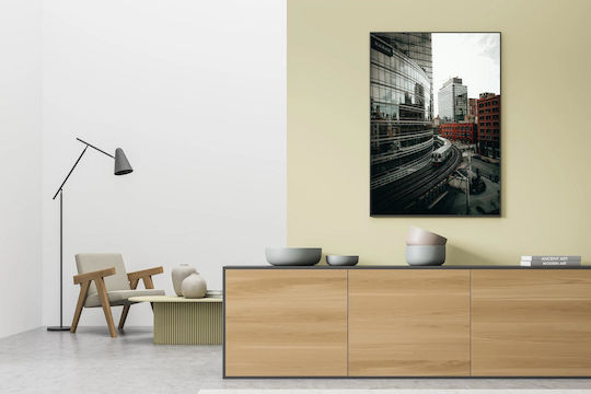 Панел Train Passing Through Cityscape Трено Пърна Меса Асутко Топио 100x150