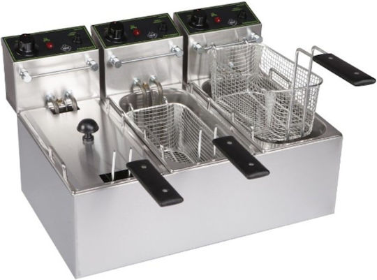 M&M equipment Fryer Electrică Triple 11.3kW 72x39.5x37.5cm F70 C