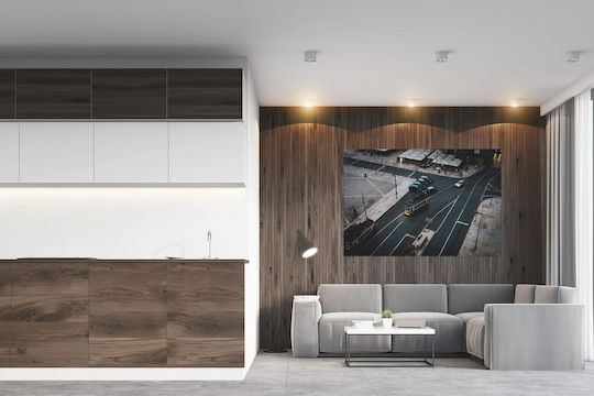 Πίνακας Intersection Trams Cars Διασταύρωση Τραμ Αυτοκίνητα 65x40