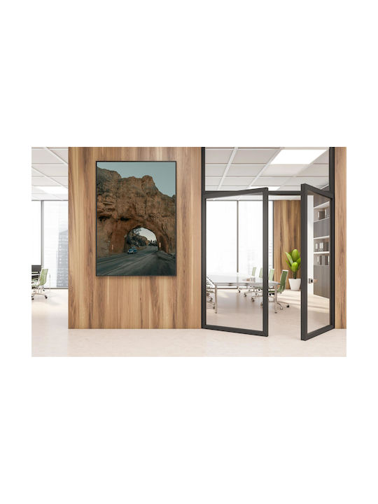 Панел Car Through Rock Arch Автомобил Вътре В Каменна Арка 40x65