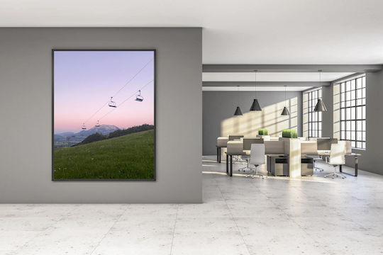 Πίνακας Cable Cars At Sunset Τελεφερίκ Στο Ηλιοβασίλεμα 60x90