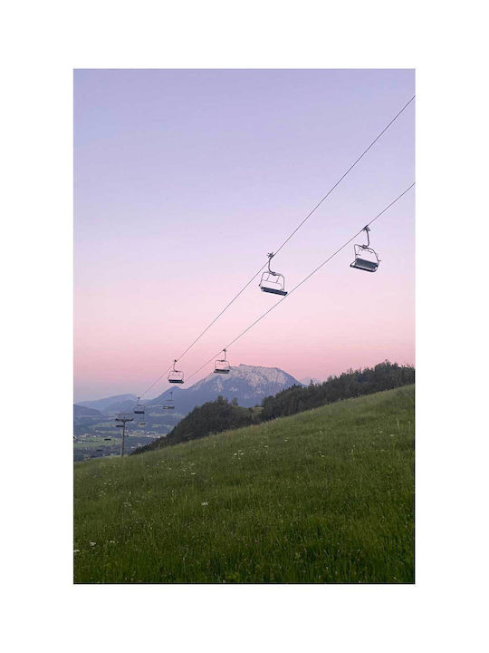 Панел Cable Cars At Sunset Телеферик На Залез 60x90